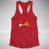 Believe Intersex Pride Flag Jingle Bell Racerback Tank - Red